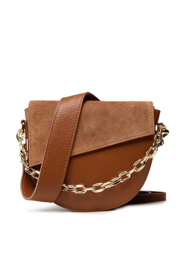 Creole Torebka S10420 Brązowy. Kolor: brązowy. Materiał: skórzane