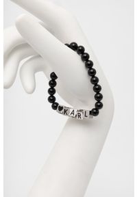 Karl Lagerfeld bransoletka damska. Kolor: czarny
