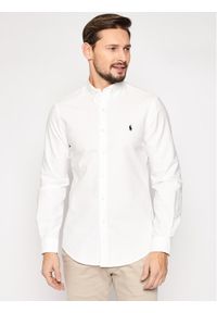 Polo Ralph Lauren Koszula Classics 710736557 Biały Slim Fit. Typ kołnierza: polo. Kolor: biały. Materiał: bawełna #1