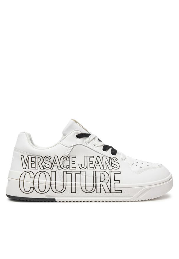 Versace Jeans Couture Sneakersy 77YA3SJ5 ZP346 Biały. Kolor: biały. Materiał: skóra