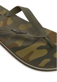 Aeronautica Militare Japonki 261SC0243UCT03112 Khaki. Kolor: brązowy. Materiał: syntetyk #6