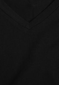 Renee - Czarny Klasyczny T-shirt z Bawełny Irithnea. Okazja: na co dzień. Kolor: czarny. Materiał: bawełna. Styl: klasyczny #8