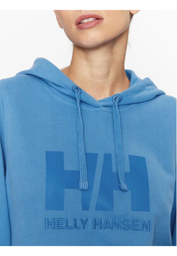 Helly Hansen Bluza Logo 33978 Niebieski Regular Fit. Kolor: niebieski. Materiał: bawełna
