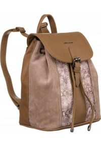 DAVID JONES - David Jones Plecak damski ze skóry ekologicznej z klapką - David Jones NoSize. Materiał: skóra ekologiczna #1