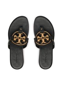 Tory Burch Japonki Metal Miller 136593 Czarny. Kolor: czarny. Materiał: skóra #1