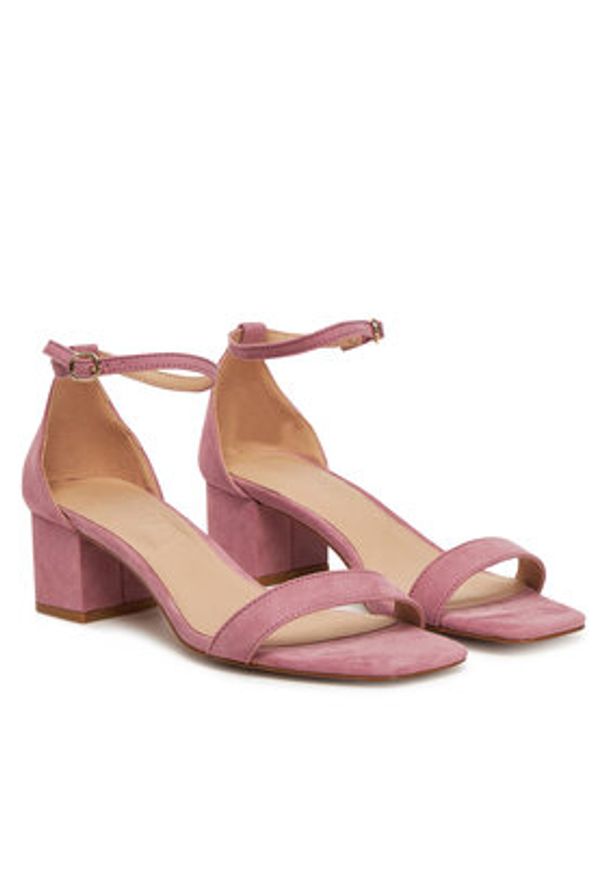 ONLY Shoes Sandały Onlhanna-5 15340958 Różowy. Kolor: różowy. Materiał: skóra