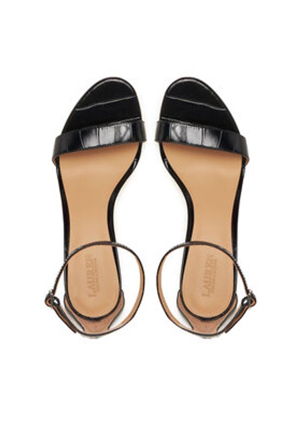 Lauren Ralph Lauren - LAUREN RALPH LAUREN Sandały Allie 802974367006 Czarny. Kolor: czarny. Materiał: skóra