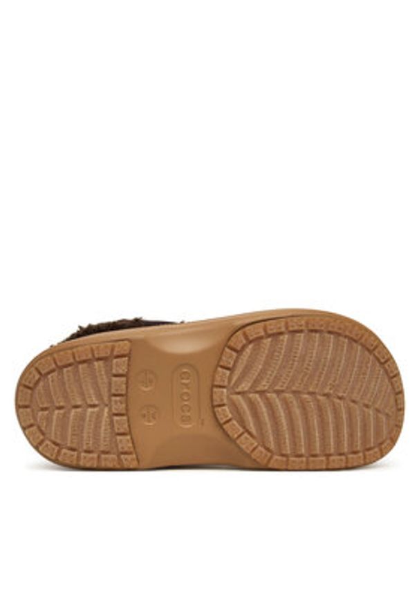 Crocs Klapki Classic Lined Shorty 211380 Brązowy. Kolor: brązowy