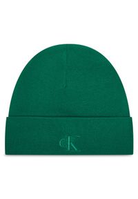 Calvin Klein Czapka LV04D8020G Zielony. Kolor: zielony. Materiał: wiskoza, materiał