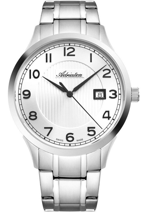 Zegarek męski Adriatica A8316.5123Q srebrny. Kolor: srebrny