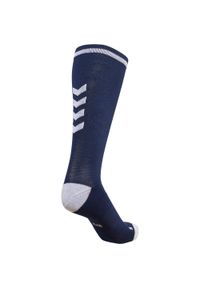 Skarpety sportowe dla dorosłych Hummel Elite Indoor Sock High. Kolor: biały, wielokolorowy, niebieski