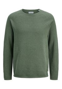 Jack & Jones Sweter Hill 12157321 Zielony Regular Fit. Kolor: zielony. Materiał: bawełna #3