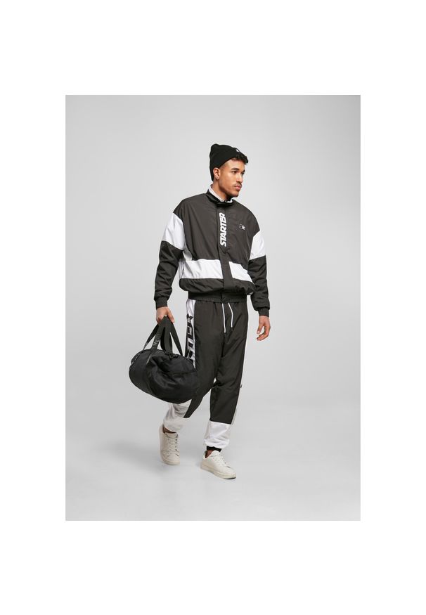 Kurtka Urban Classics starter retro track. Kolor: czarny, biały, wielokolorowy