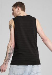 Puma - Męska koszulka na ramiączkach Essentials Elevated Structured PUMA Black. Kolor: czarny. Materiał: materiał. Długość rękawa: na ramiączkach. Wzór: haft