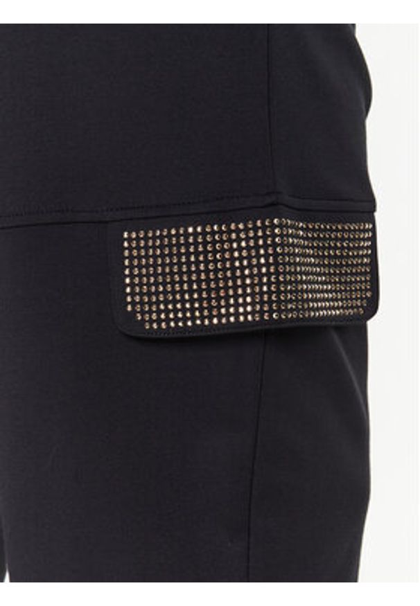 Liu Jo Sport Spodnie materiałowe TA3156 J5942 Czarny Regular Fit. Kolor: czarny. Materiał: materiał, wiskoza, syntetyk. Styl: sportowy