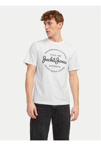 Jack & Jones - Jack&Jones T-Shirt Forest 12247972 Biały Standard Fit. Kolor: biały. Materiał: bawełna