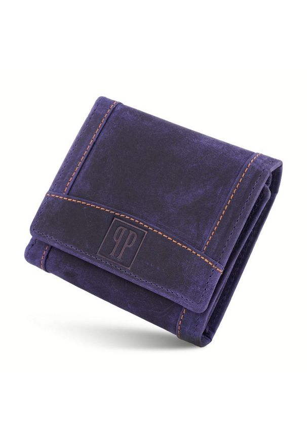 Portfel skórzany PAOLO PERUZZI T-70-PU fioletowy. Kolor: fioletowy. Materiał: skóra