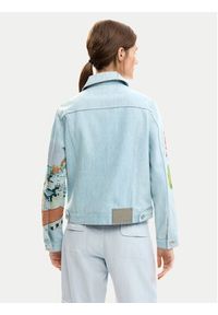 Desigual Kurtka jeansowa Indi 26SWED02 Błękitny Regular Fit. Kolor: niebieski. Materiał: bawełna #3