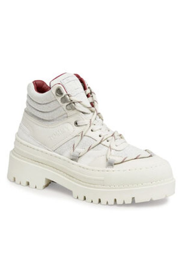Tommy Jeans Trapery Tjw Hybrid Boot EN0EN02338 Biały. Kolor: biały. Materiał: materiał