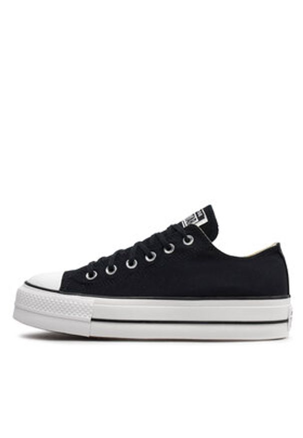 Converse Trampki Chuck Taylor All Star Lift Ox 560250C Czarny. Kolor: czarny. Materiał: materiał