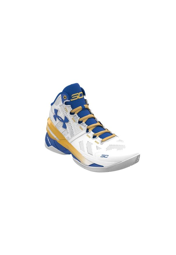 Buty halowe Under Armour Curry 2. Kolor: żółty, biały, wielokolorowy. Sport: koszykówka