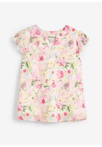 bonprix - Tunika z falbanami. Typ kołnierza: dekolt w serek. Kolor: fioletowy #1