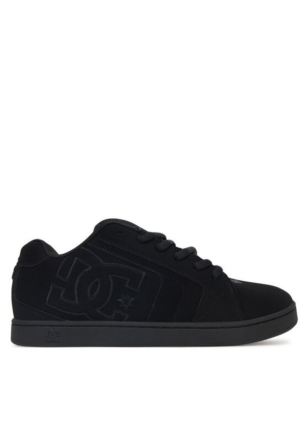 DC Shoes Sneakersy NET 302361-3BK Czarny. Kolor: czarny. Materiał: materiał