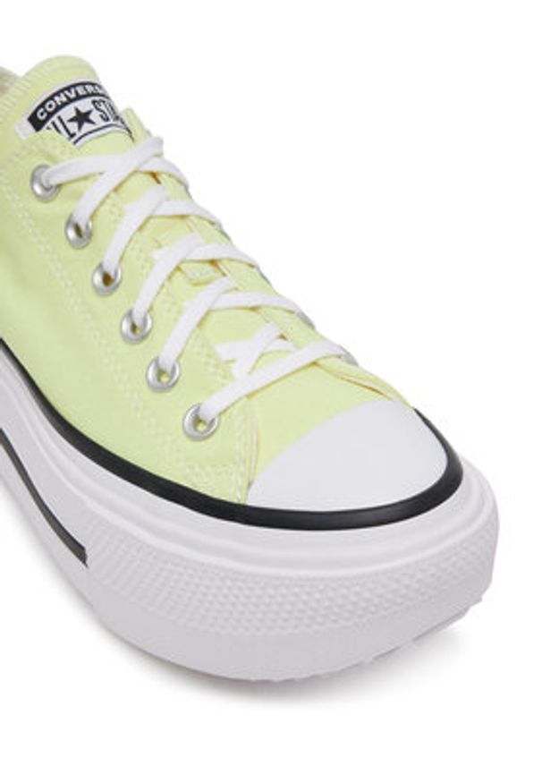 Converse Trampki Chuck Taylor All Star Lift Double Stack Platform A16283C Żółty. Kolor: żółty. Materiał: materiał. Obcas: na platformie