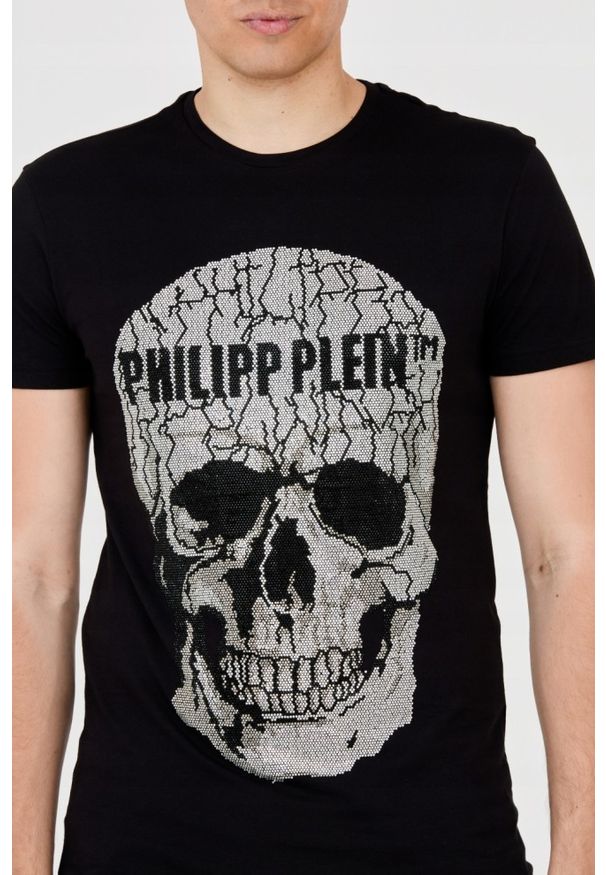 Philipp Plein - PHILIPP PLEIN T-shirt czarny z czaszką. Kolor: czarny