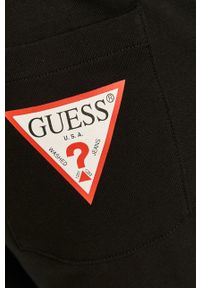 Guess - Spodnie. Kolor: czarny. Materiał: dzianina. Wzór: gładki #5