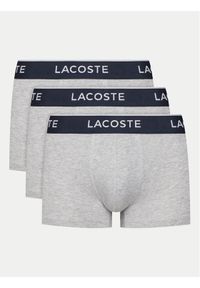 Lacoste Komplet 3 par bokserek 5H1300 Szary. Kolor: szary. Materiał: bawełna