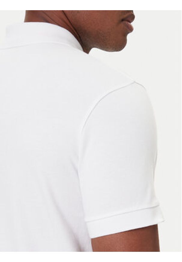 BOSS - Boss Polo Passenger 50507803 Biały Slim Fit. Typ kołnierza: polo. Kolor: biały. Materiał: bawełna