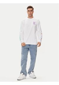 DC Shoes Longsleeve Sportster Hls ADYZT05371 Biały Regular Fit. Kolor: biały. Materiał: bawełna. Długość rękawa: długi rękaw #3