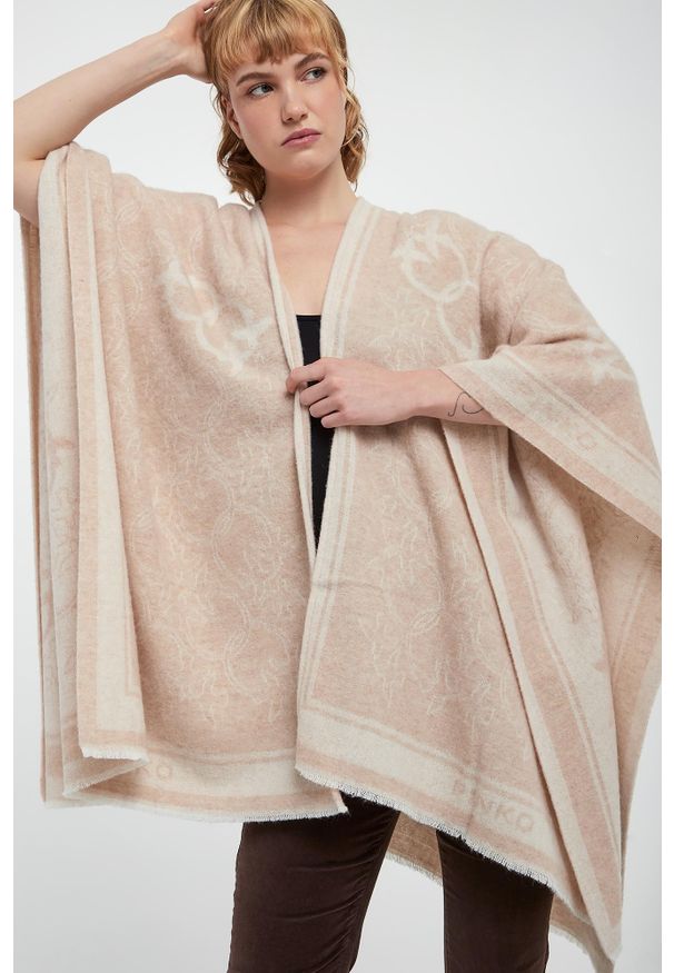Pinko - Ponczo damskie wełniane Croazia PINKO. Materiał: wełna