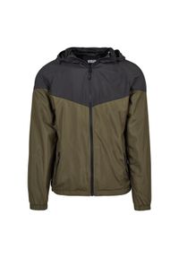 Urban Classics - Wiatrówka Urban Classic 2-tone. Kolor: czarny, zielony, wielokolorowy. Styl: sportowy #1