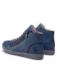 Rieker Sneakersy Z1221-14 Niebieski. Kolor: niebieski. Materiał: skóra #4