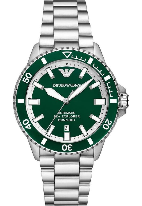 Emporio Armani - ZEGAREK MĘSKI EMPORIO ARMANI AR60080 Sea Explorer AUTOMATIC (zi110b) + BOX