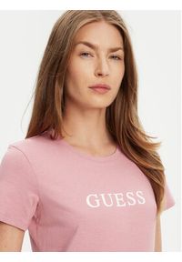Guess T-Shirt O5RI01 KBBU1 Różowy Regular Fit. Kolor: różowy. Materiał: bawełna #5