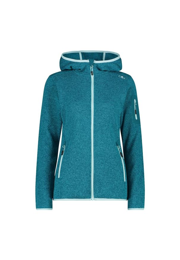 Bluza damska turystyczna CMP 3H19826. Kolor: zielony. Materiał: polar. Sport: turystyka piesza