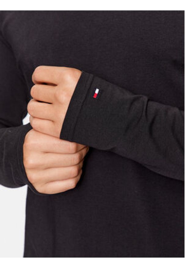 TOMMY HILFIGER - Tommy Hilfiger Komplet longsleeve UM0UM03022 Czarny Slim Fit. Kolor: czarny. Materiał: bawełna. Długość rękawa: długi rękaw