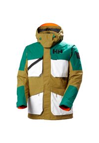 Długa kurtka narciarska z kapturem Helly Hansen Ullr D Heritage. Typ kołnierza: kaptur. Kolor: brązowy. Długość: długie. Sezon: zima, lato. Sport: narciarstwo
