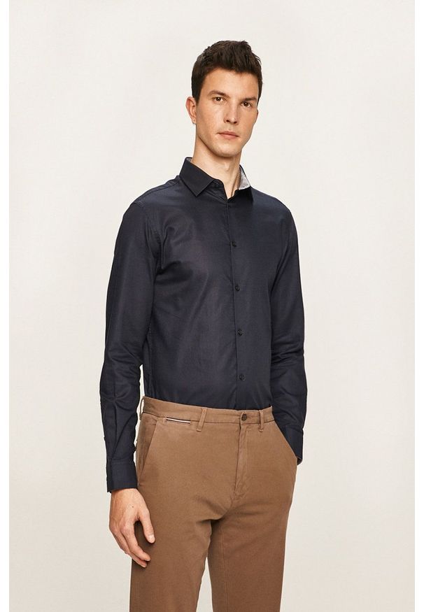 Selected Homme - Koszula 16058640. Typ kołnierza: kołnierzyk klasyczny. Kolor: niebieski. Styl: klasyczny