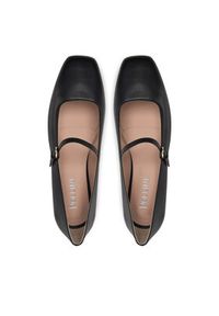 Pollini Baleriny SA11051C1MTE0000 Czarny. Kolor: czarny. Materiał: skóra