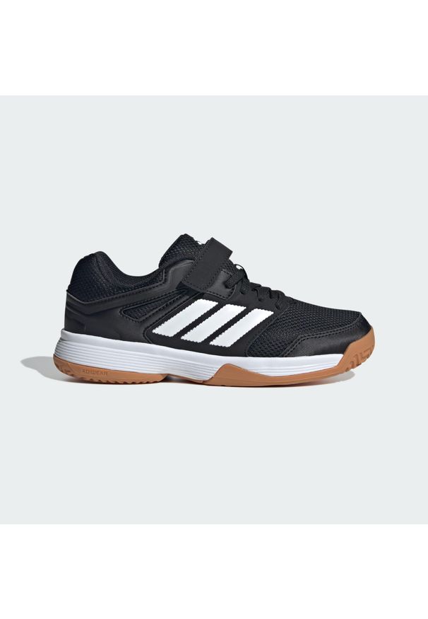 Adidas - Buty halowe dla dzieci Speedcourt Indoor. Kolor: czarny, biały, wielokolorowy. Sport: piłka ręczna