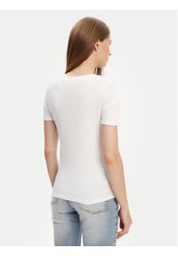 United Colors of Benetton - United Colors Of Benetton T-Shirt 3GA2D1066 Biały Slim Fit. Kolor: biały. Materiał: bawełna