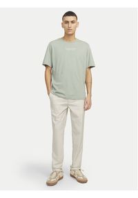 Jack & Jones - Jack&Jones Chinosy Marco 12193553 Beżowy Slim Fit. Kolor: beżowy. Materiał: syntetyk #7