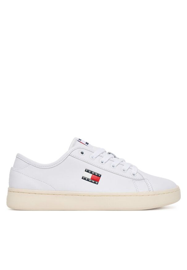 Tommy Jeans Tenisówki Tjw Lightweight Court EN0EN02875 Biały. Kolor: biały. Materiał: skóra