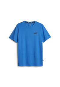 Koszulka Mężczyzna Puma Essentials Small niebieski. Kolor: wielokolorowy, niebieski, biały, czarny. Materiał: bawełna, materiał. Sport: joga i pilates #1