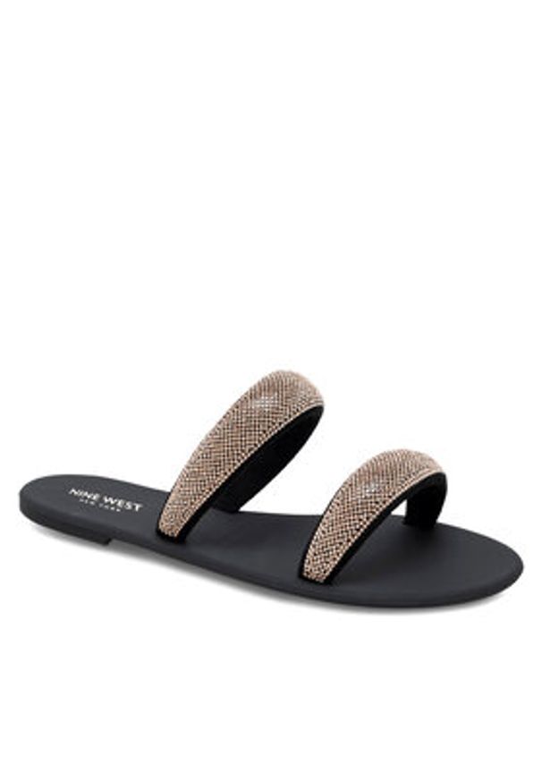 Nine West Klapki WFA2735-1 Złoty. Kolor: złoty. Materiał: materiał