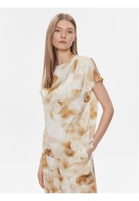 Calvin Klein Bluzka K20K206888 Beżowy Regular Fit. Kolor: beżowy. Materiał: syntetyk #1
